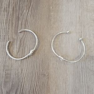 Bundle of 2 LC Lauren Conrad Silver Tone Bracelets